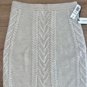 Aritzia cable-knit skirt